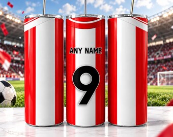 Sunderland 2026/27 Football Shirt Custom Tumbler - Insulated Stainless Steel 20oz Cup