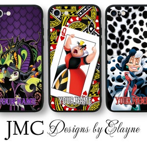 Villains Personalised Case for iPhone 14 Plus Pro Max 13 12 11 6 7 8 Se Mini X XR Galaxy S22 S21 S20 FE Ultra + S10 S9, Huawei P30 P20