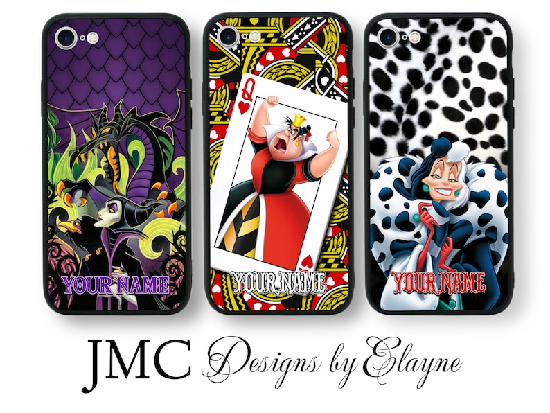 Villains Personalised Case for iPhone 14 Plus Pro Max 13 12 11 6 7 8 Se Mini X XR Galaxy S22 S21 S20 FE Ultra + S10 S9, Huawei P30 P20