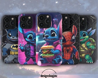 Stitch Hero Phone Case Cover for iPhone 15 14 13 12 11 X XR XS Pro Max Plus Se 8 7 6, Samsung S23 S22 S21 S20 S10 S9, Google Pixel, Huawei