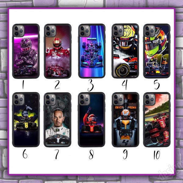 Coque de téléphone F1 Racing Prix pour iPhone 15 14 13 12 11 X XR XS Pro Max Plus Se 8 7 6, Samsung S24 S23 S22 S21 S20 S10 S9, Pixel, Huawei
