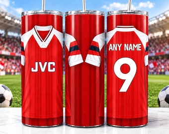 Arsenal Retro 1992/94 Football Shirt Custom Tumbler - Insulated Stainless Steel 20oz Cup