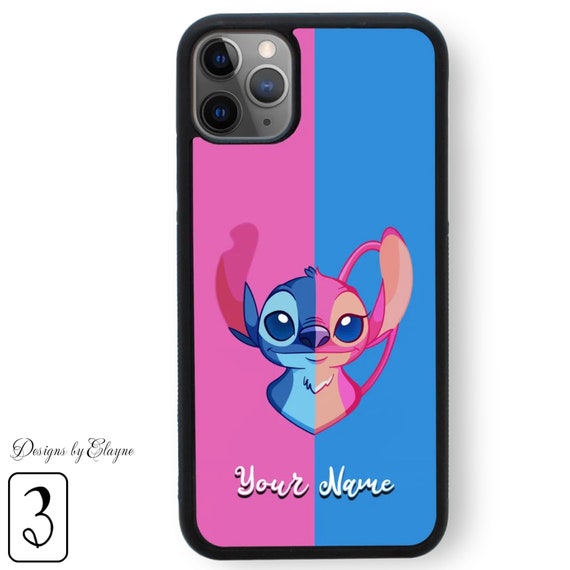 Coque iPhone XR Stitch Angel Love Heart Pink