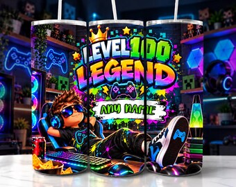 Gamer Personalised Custom Tumbler - Insulated Stainless Steel 20oz Cup