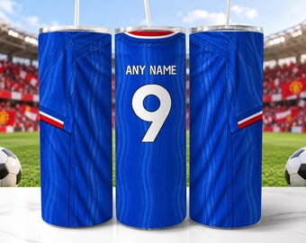 Manchester United 2026/27 Football Shirt Custom Tumbler - Insulated Stainless Steel 20oz Cup
