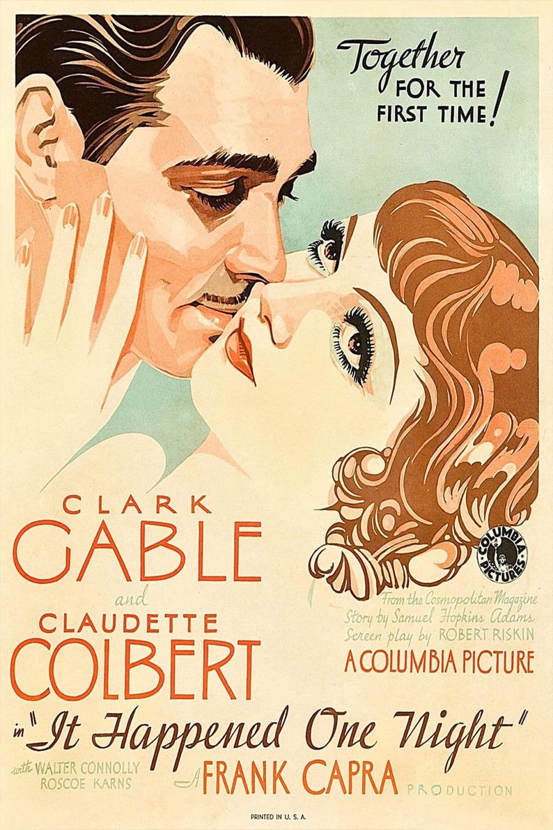 Affiche du film « New York-Miami » (1934) - Art mural vintage ...
