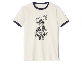 Japanese style t shirt. Japanese cowgirl ringer t shirt, Tokyo trend, street fashion