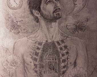 ORIGINAL  pencil sketch by Lisa the Destroyer