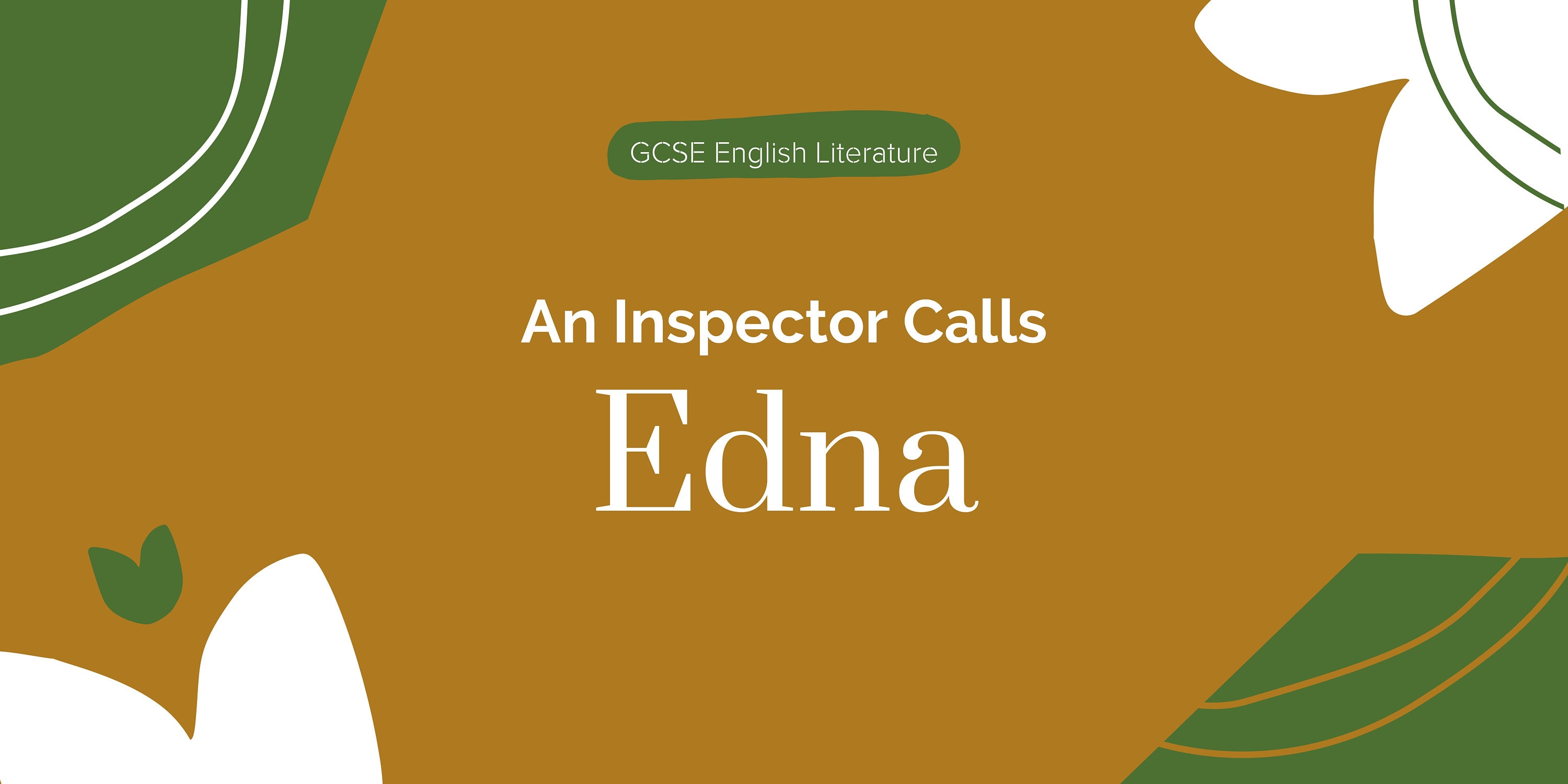 Edna Mind Map Ll an Inspector Calls Ll GCSE English Literature Etsy Canada