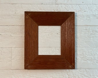 Vintage hand-made pressed-wood picture frame