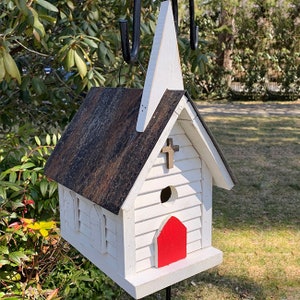 Amish Made Cameron Country Church Bird House