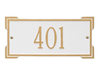Wall Address Sign, Roanoke 1 Line Plaque