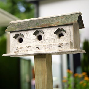 White Barn Condo Bird House