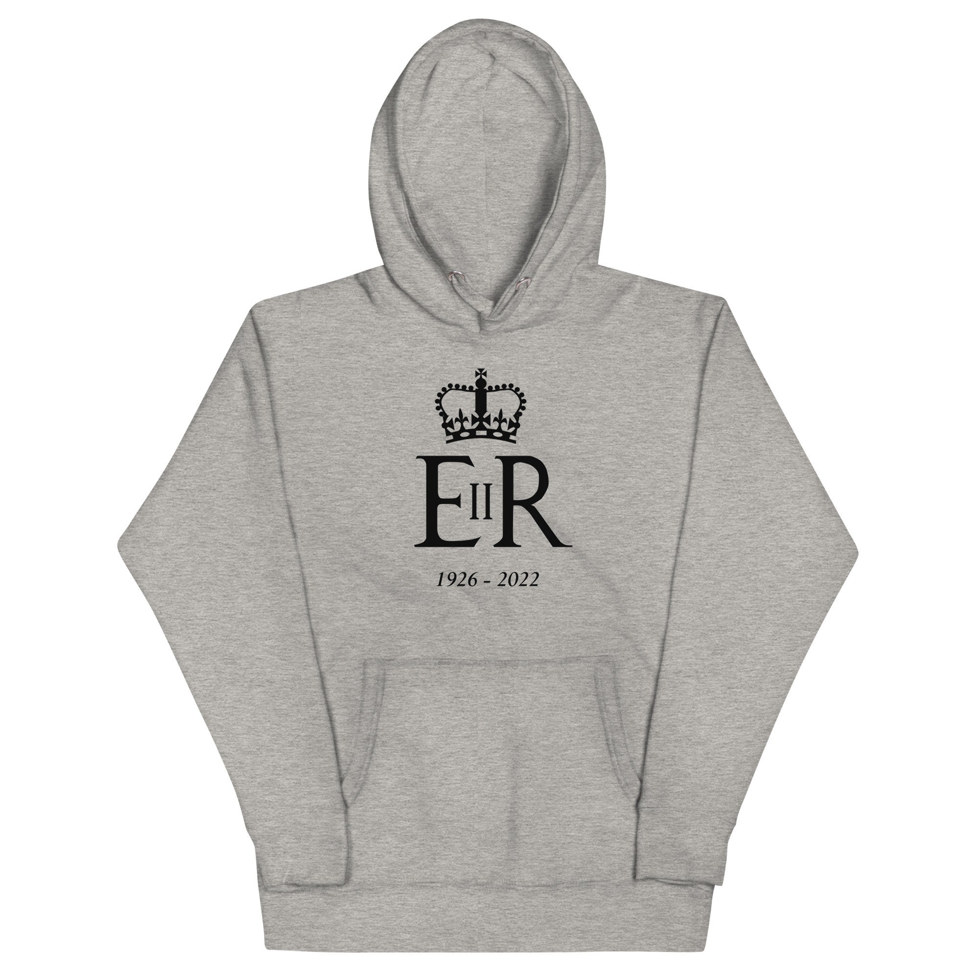 Discover Queen Elizabeth II, Elizabeth hoodie, Queen Death, Memorial, England, Her Majesty, 1926 - 2022, Queen Tribute, Mourning, United Kingdom