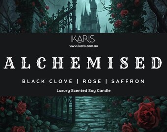 Alchemised | Bookish | Booktok | Fantasy | Dark | Candle | Book lover | Gifts