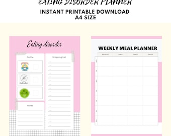 Vegan-Friendly and Lactose-Free Meal Planner | Digital PDF | A4 Size