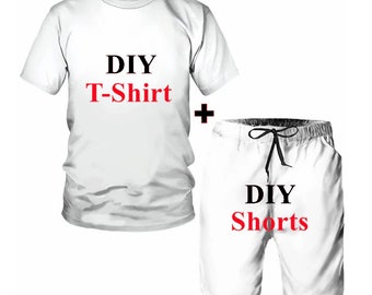 Custom Sublimation Printed T-Shirt and Short set