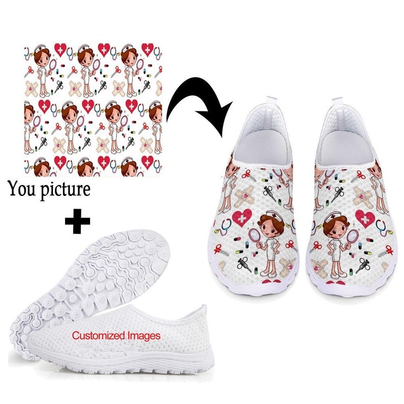 DIY Sublimation Printed With Your Custom Images Slipon Women's