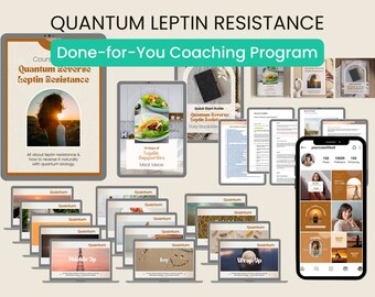 Quantum Reverse Leptin Resistance Done-for-You Health Coaching Course PLR Program