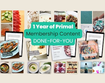 Done-for-You: 1 Year of Wellness Blog Posts / Membership  Content. Primal, Quantum Health Coaching PLR. Bundle #1