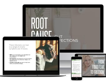 Done-for-You: Gut Infections Microlearning Module - Health Coaching Mini Course for Coaches - SIBO Candida Microbiome Holistic Content