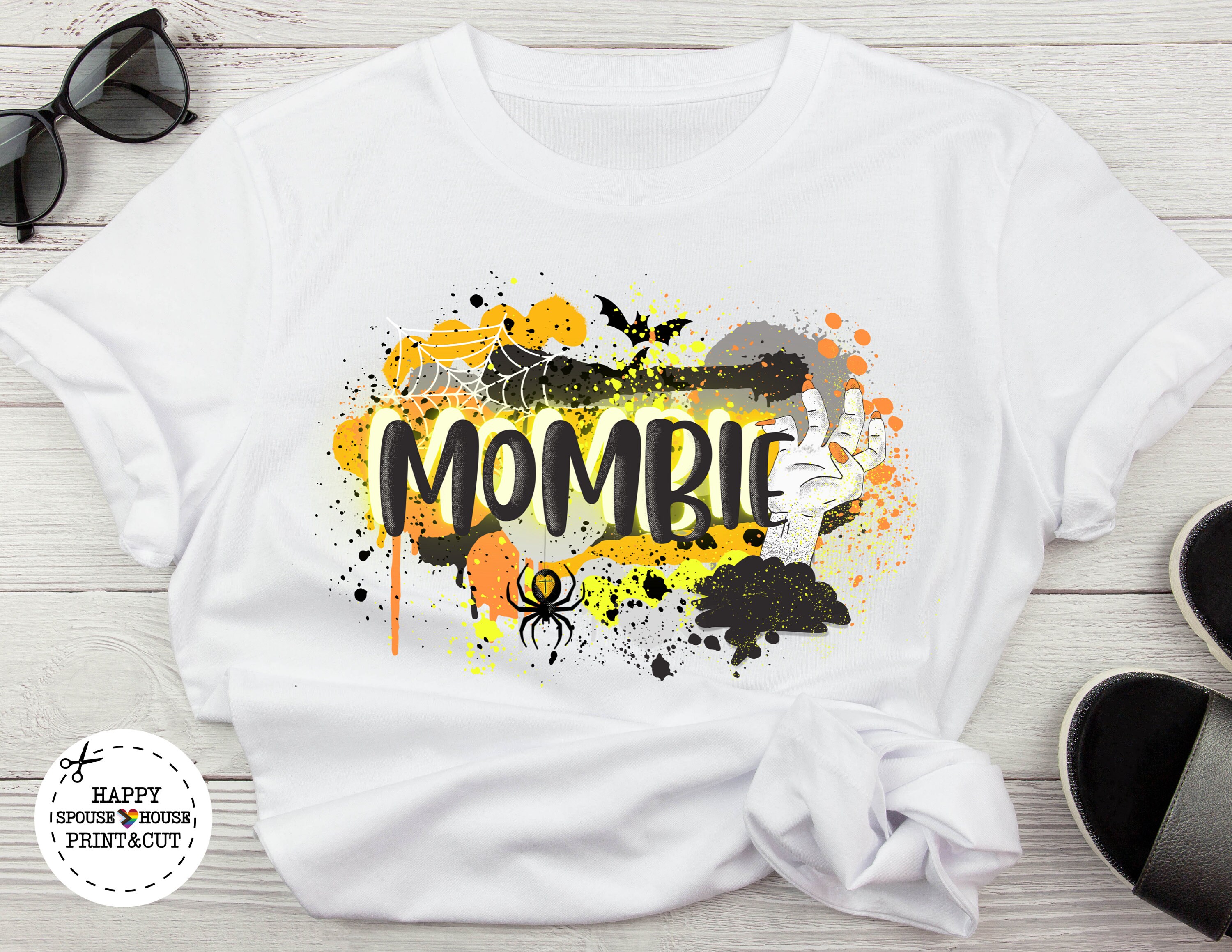 Mombie Halloween PNG Sublimation Graphic for Halloween Shirts, Sweaters ...