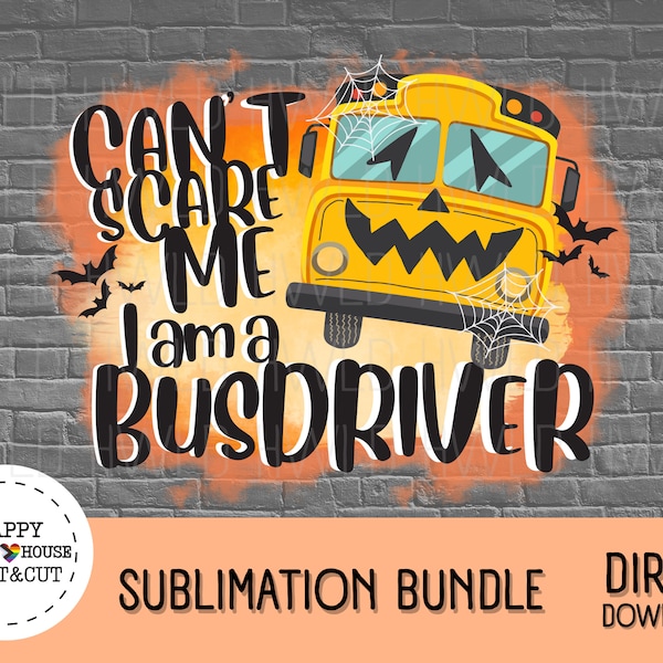 Halloween School Bus Driver PNG BUNDLE | Sublimation Graphic | Halloween Shirts, Sweaters, Mugs etc. | Digital Design | High Quality Image