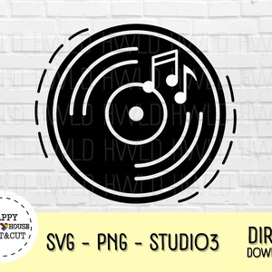 Vinylplaten LP Vector | SVG-, PNG-, STUDIO3-bestanden | Old Skool | Retro oldies | Oldschool | Muziekliefhebber | Voor de silhouette cameo, Cricut