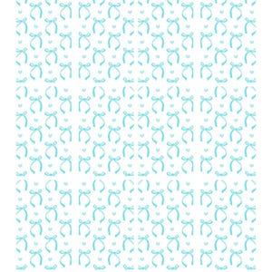 Mini Blue Bow Waterslide Nail Decals