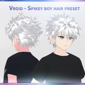 Vroid Spikey boy hair preset