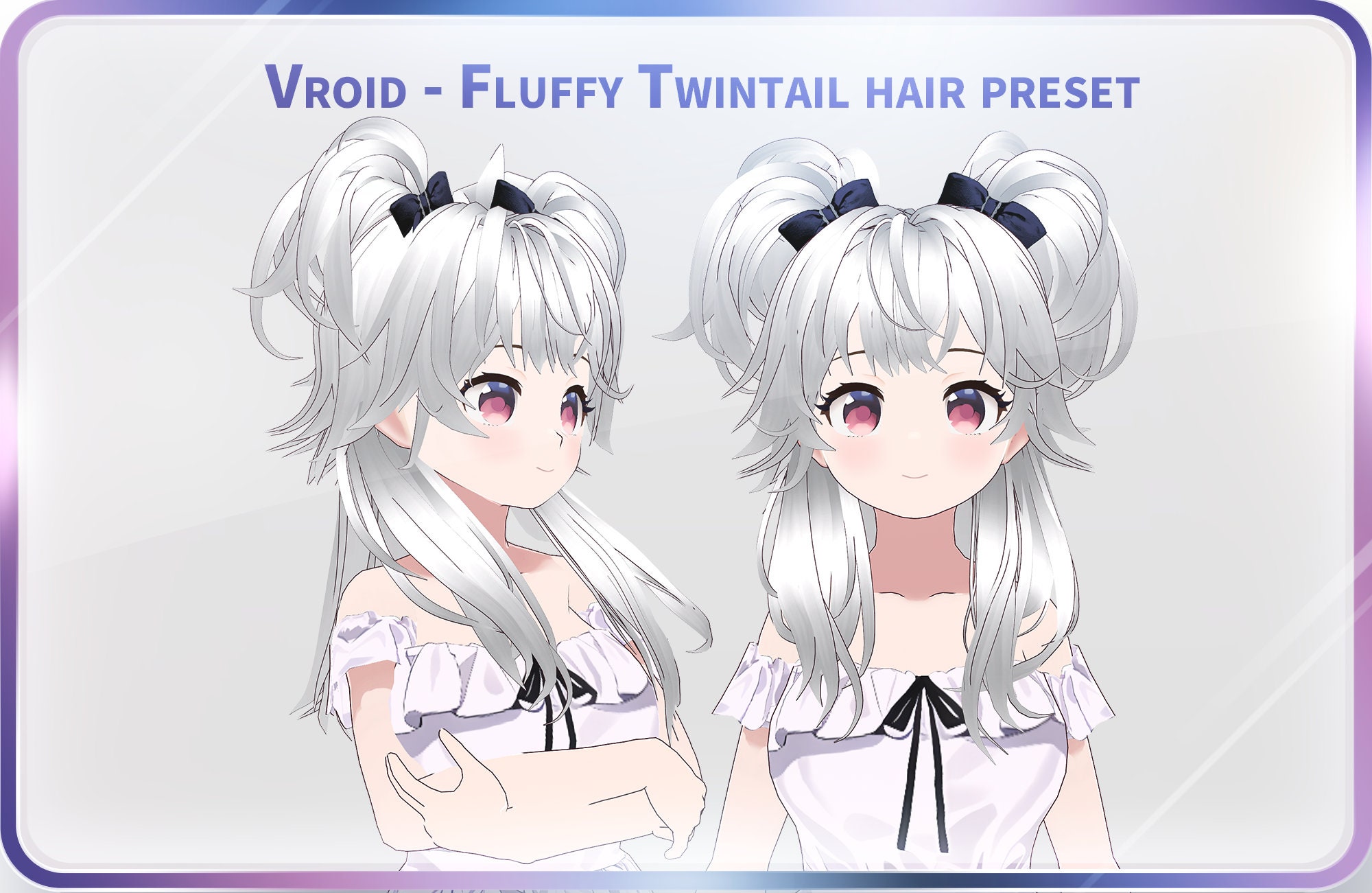 Vroid Fluffy Twintail Hair Preset / Shih Tzu - Etsy