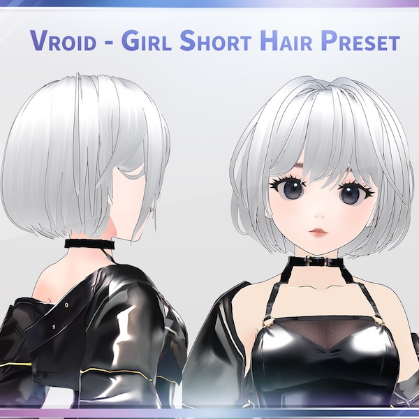 Vroid girl short hair preset