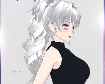 【ポニーテール】 ponytail sample / ポニーテール見本 ポニーテール 装着・改変例
