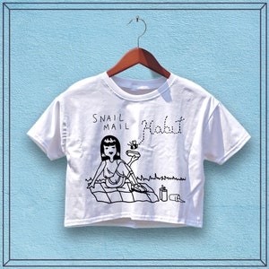 Snail Mail Habit Album Crop Top - Music Shirt, Women Shirts, Trendy Shirt, Y2K Crop Top