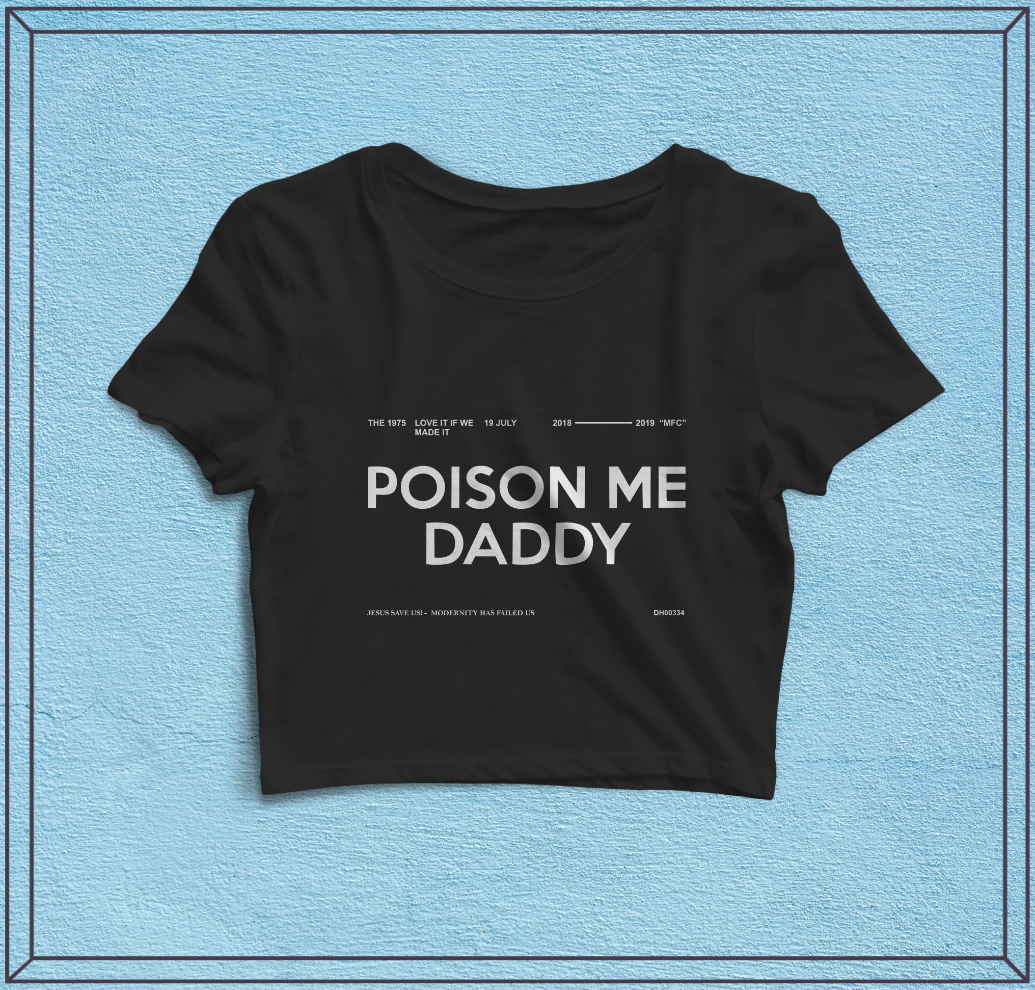 Poison Me Daddy Flowy Cropped Tee