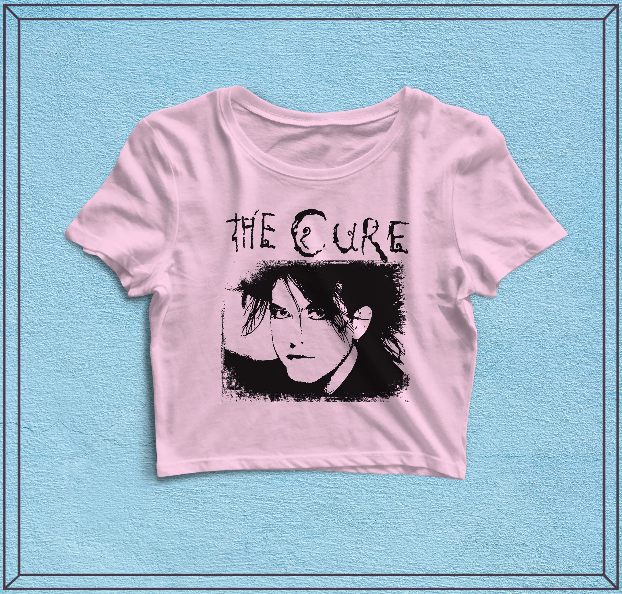 The Cure Robert Smith Vintage Crop Top - Music Shirt, The Cure Shirt