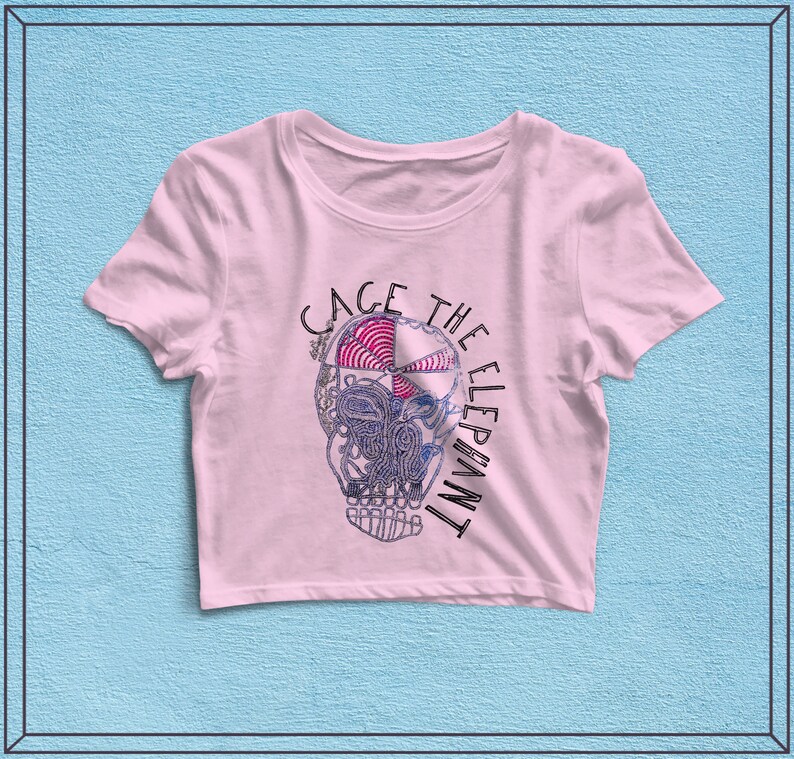 Cage the Elephant Album Cover Crop Top Music Shirt Cage the Etsy
