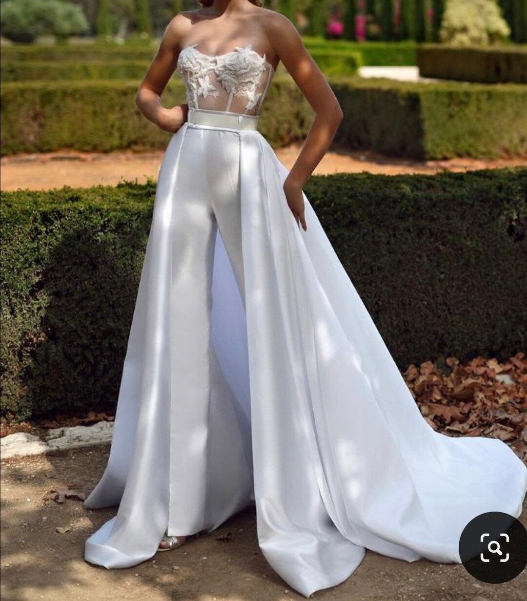 Long Bridal Jumpsuit, Prom Dresses, Wedding