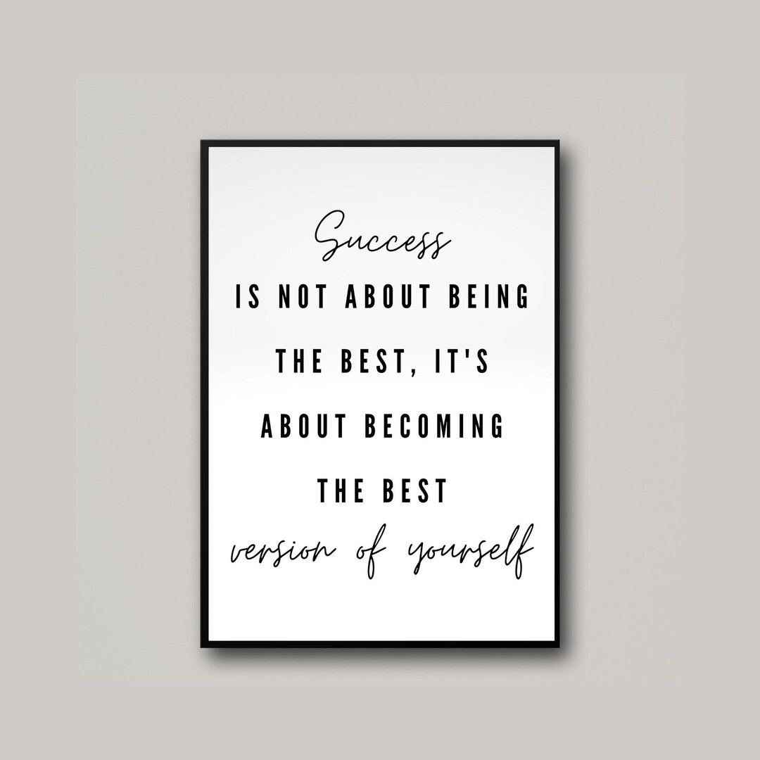 Success Inspirational Wall Art Inspirational Quote Printable Wall Art