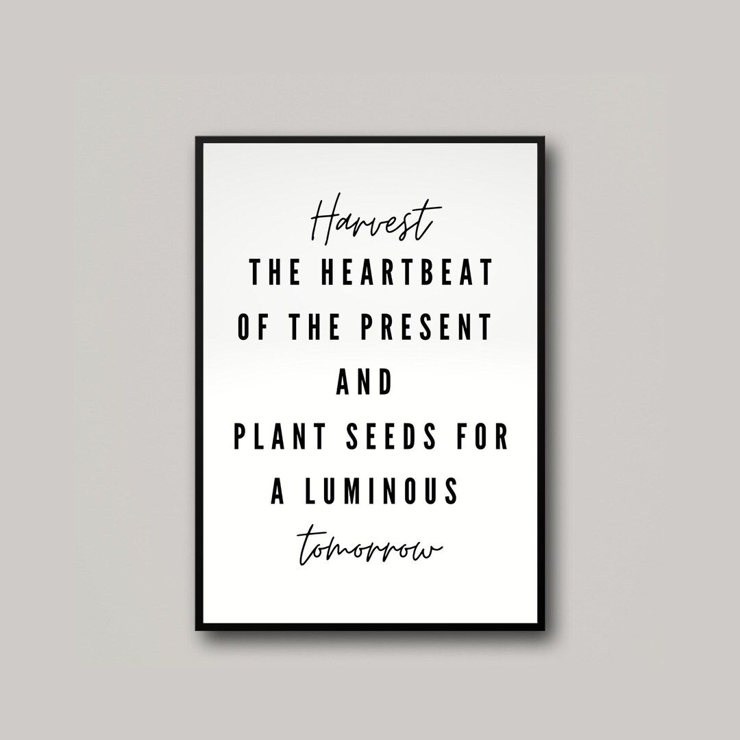 Inspirational Wall Art Quote Printable Living Room Decor Motivational