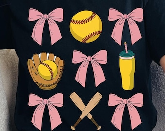 Retro Baseball Mama PNG: Game Day Bow Design (Digital Download)