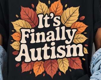 Autism Awareness Autumn Quote: Puzzle Piece Design (PNG, SVG Files)