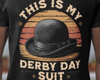 Funny Derby Day Suit Design: Retro Horse Racing Tee (PNG, SVG)