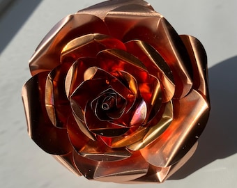 Copper Rose, anniversary, gifts for her, gifts for him, gifts for them, birthday, valentines, love, handmade, everlasting, forever, mothers