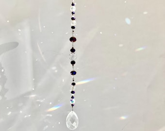 Handmade, sun catcher, rainbow maker, beads, vintage, gift, hanging, rainbows