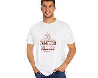 Vintage Hampden College Logo Unisex T-shirt, Book Lover Tee, Secret History Shirt, Donna Tartt Fan Gift, College Logo Tee