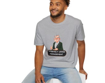 Extremely Upper Management Softstyle T-Shirt, The House on the Cerulean Sea Tee, Unisex Top, Book Fan Gift, BookTok