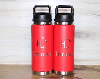 Personalized Custom Engraved YETI® 26oz. Water Bottle with Chug Lid