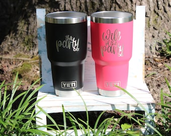 Personalized Custom Engraved YETI® Rambler 30oz. or Polar Camel 30oz. Tumblers