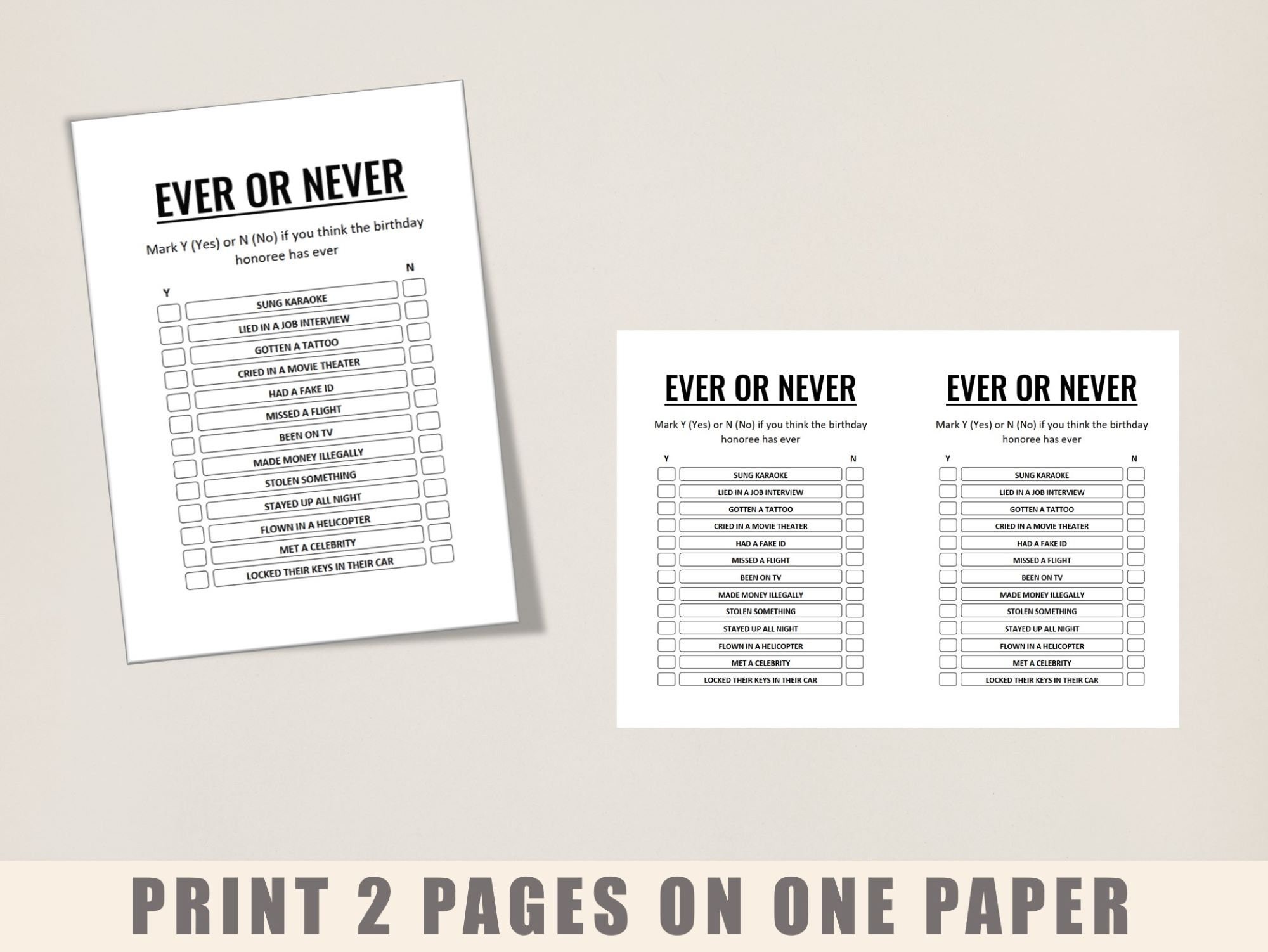 90th Editable Birthday Party Game Born in 1933 Games Printable 90th ...